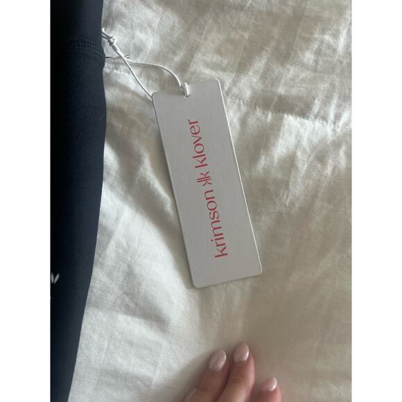 KRIMSON KLOVER Women Base Layer Let It Snow Leggings Black White Red Size M NWT - Picture 4 of 5